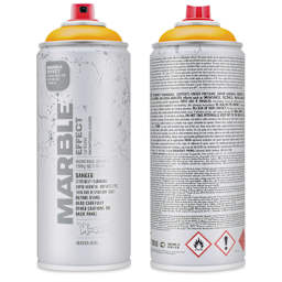 Montana Marble Effect Spray - Yellow, 11 oz (Front and back of can)
