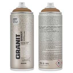 Montana Granit Effect Spray - Brown, 11 oz (Front and back of spray can)