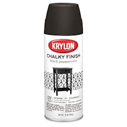 Krylon Chalky Finish Spray Paint - Black Peppercorn