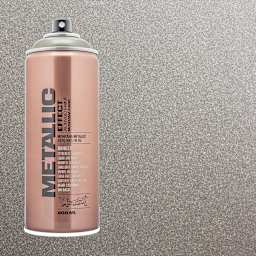 Montana Metallic Effect Spray Paint - Titanium and swatch