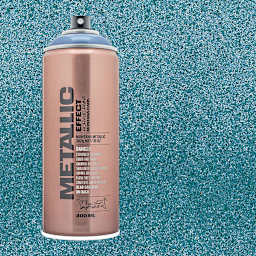 Montana Metallic Effect Spray Paint - Ice Blue and swatch