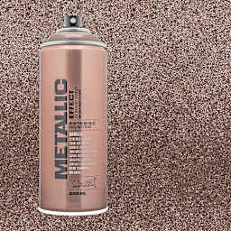 Montana Metallic Effect Spray Paint - Champagne and swatch