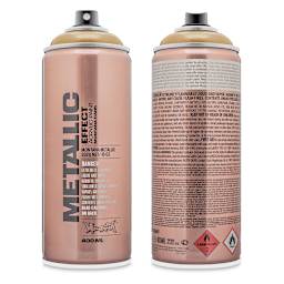 Montana Metallic Effect Spray Paint - Gold (Front and back of spray can)
