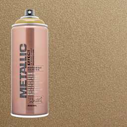 Montana Metallic Effect Spray Paint - Aztec Gold and swatch