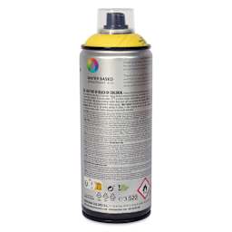 MTN Water Based Spray Paint - Light Yellow, 400 ml Can back