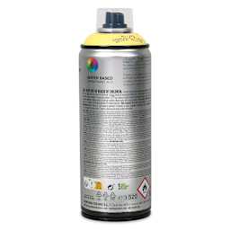 MTN Water Based Spray Paint - Beach Yellow, 400 ml Can back