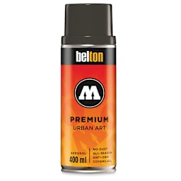 Molotow Belton Premium Spray Paint - Front of Black Gray Natural color 400 ml can