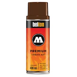 Molotow Belton Premium Spray Paint - Front of Chocolate Brown color 400 ml can