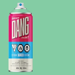 Dang Prime Spray Paint - Mint, 400 ml can and swatch