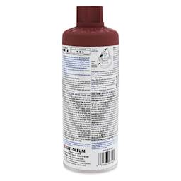Rust-Oleum Rust-O Artist Acrylic Spray Paint - Blood Rose, 11 oz, back of can
