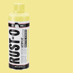 Rust-Oleum Rust-O Artist Acrylic Spray Paint - Banana Whip, Can and Swatch