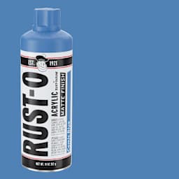 Rust-Oleum Rust-O Artist Acrylic Spray Paint - Comic Blue, Can and Swatch
