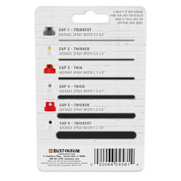 Rust-Oleum Rust-O Artist Spray Caps - Assorted, Set of 6, cap sizes