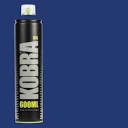 Kobra High Pressure Spray Paint - Zaffiro, 600 ml, Can with swatch
