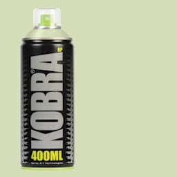 Kobra High Pressure Spray Paint - Leonardo, 400 ml, Can with swatch