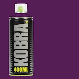 Kobra High Pressure Spray Paint - Melanzana, 400 ml, Can with swatch