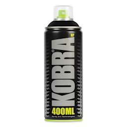 Kobra High Pressure Spray Paint - Matt Black, 400 ml