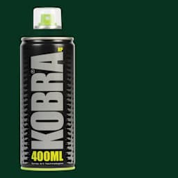 Kobra High Pressure Spray Paint - Black Forest, 400 ml, Can with swatch