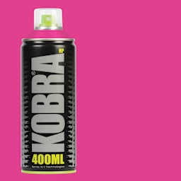 Kobra High Pressure Spray Paint - Light Magenta, 400 ml, Can with swatch