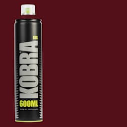 Kobra High Pressure Spray Paint - Red Wine, 600 ml, Can with swatch