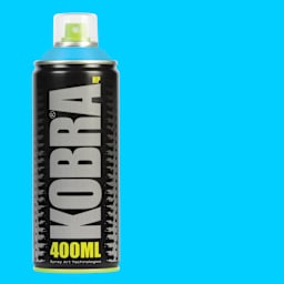 Kobra High Pressure Spray Paint - Venom Blue, 400 ml, Can with swatch