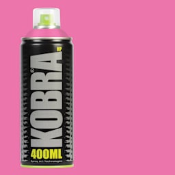 Kobra High Pressure Spray Paint - Light Fuchsia, 400 ml, Can with swatch