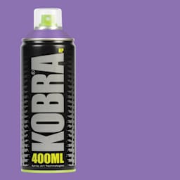 Kobra High Pressure Spray Paint - Violet, 400 ml, Can with swatch