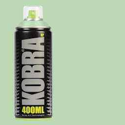 Kobra High Pressure Spray Paint - Light Green, 400 ml, Can with swatch