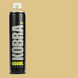 Kobra High Pressure Spray Paint - Gold, 600 ml, Can with swatch
