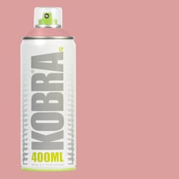 Kobra Low Pressure Spray Paint - Himalaya, 400 ml, Can with swatch