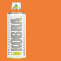 Kobra Low Pressure Spray Paint - Peach, 400 ml, Can with swatch