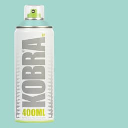 Kobra Low Pressure Spray Paint - Turquoise, 400 ml, Can with swatch