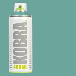 Kobra Low Pressure Spray Paint - Riva, 400 ml, Can with swatch