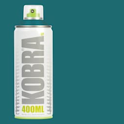 Kobra Low Pressure Spray Paint - Lagoon, 400 ml, Can with swatch