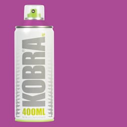 Kobra Low Pressure Spray Paint - Fresh Violet, 400 ml, Can with swatch