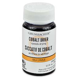 Grumbacher Cobalt Drier - Front view of 2.5 oz bottle