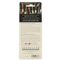 Sennelier Artists' Oil Sticks - Set of 6, Portrait Light back of package