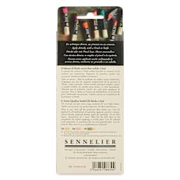 Sennelier Artists' Oil Sticks - Set of 6, Portrait Dark back of package