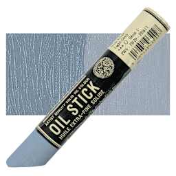 Sennelier Artists' Oil Stick - Light Grey stick and swatch