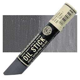 Sennelier Artists' Oil Stick - Neutral Grey stick and swatch