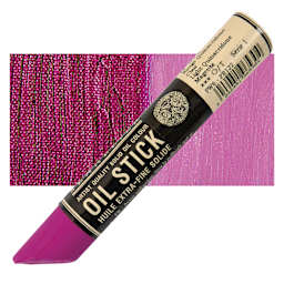 Sennelier Artists' Oil Stick - Light Quinacridone Magenta stick and swatch