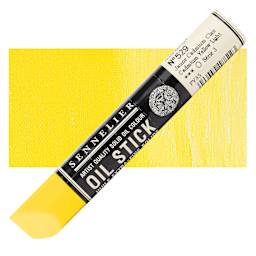 Sennelier Artists' Oil Stick - Cadmium Yellow Light 38 ml stick and swatch