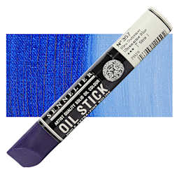 Sennelier Artists' Oil Stick - Ultramarine Blue 38 ml stick and swatch