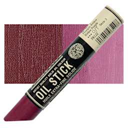 Sennelier Artists' Oil Stick - Helios Purple stick and swatch