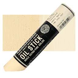 Sennelier Artists' Oil Stick - Titanium Buff, 96 ml stick and swatch