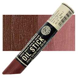 Sennelier Artists' Oil Stick - Perylene Maroon stick and swatch