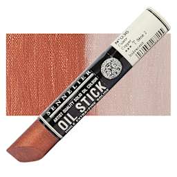 Sennelier Artists' Oil Stick - Copper 38 ml stick and swatch