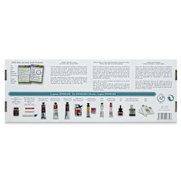 Sennelier Artists' Extra Fine Oil Paint- Plein Air Landscape, Set of 8, 40 ml tubes (Back of package)
