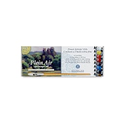 Sennelier Artists' Extra Fine Oil Paint- Plein Air Landscape, Set of 8, 40 ml tubes (Front of package)