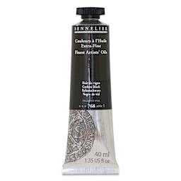 Sennelier Artists' Extra Fine Oil Paint - Carbon Black, 40 ml tube